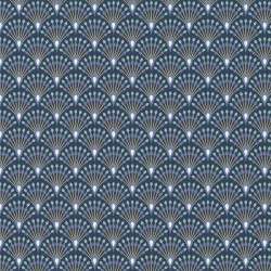 Printed Cotton GINZA Midnight / Indigo